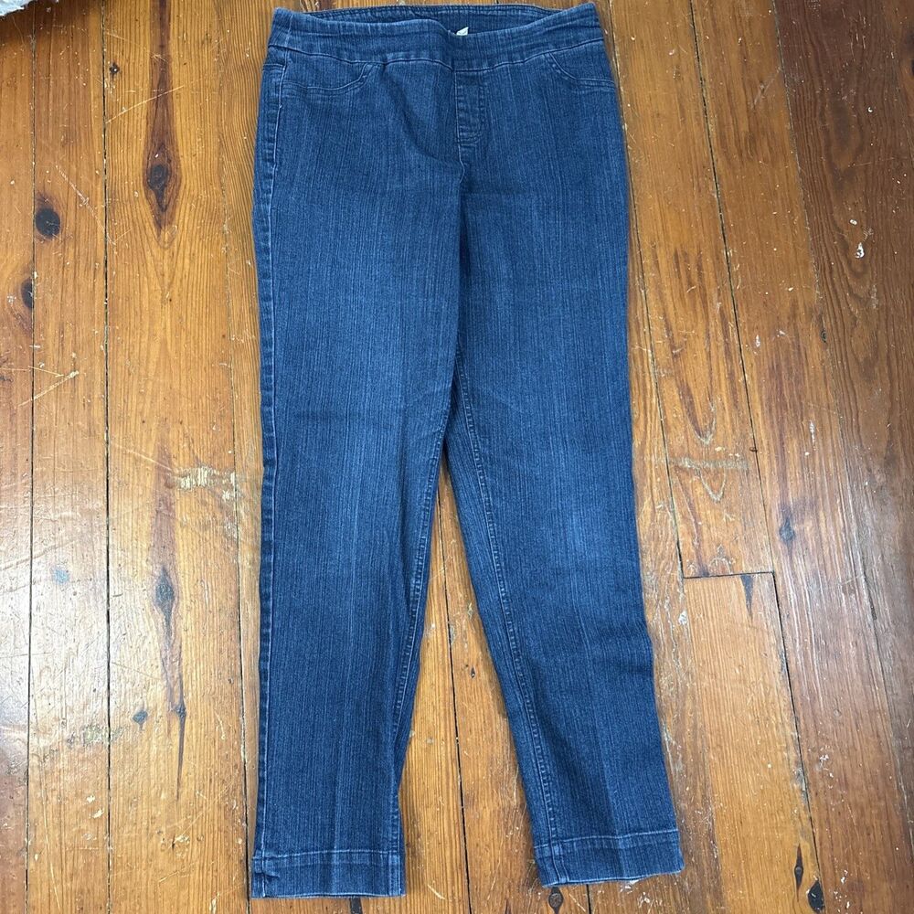 Soft Surroundings Blue Supremely Soft Pull On Skinny Jeans Tall Medium